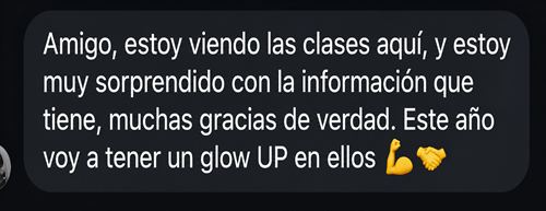 Depoimento Alumno GLOWM7